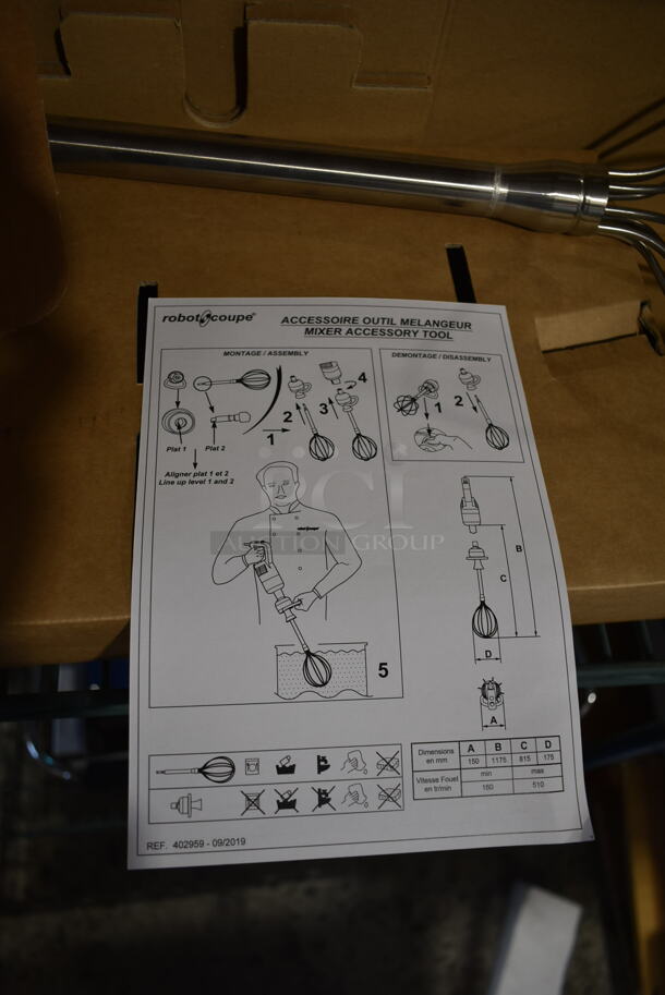 BRAND NEW SCRATCH AND DENT! Robot Coupe Whisk Attachment for Immersion Blender.   - Image 6 of 6