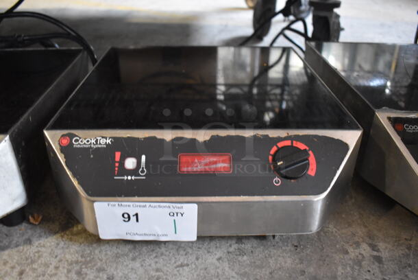 2015 CookTek MC3500 Stainless Steel Commercial Countertop Electric Powered Single Burner Induction Range. 208-240 Volts, 1 Phase. 14x17x5