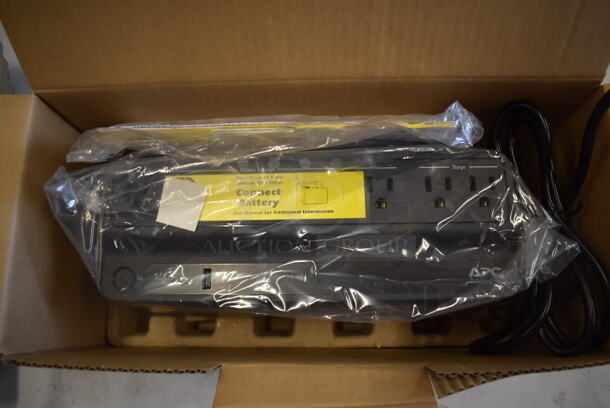 2 BRAND NEW IN BOX! APC Back UPS Uninterruptible Power Supply. 10x6x4.5. 2 Times Your Bid!