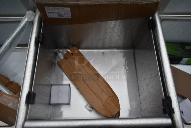 BRAND NEW SCRATCH AND DENT! Steelton 522US12424 24" 16-Gauge Stainless Steel One Compartment Commercial Utility Sink - 24" x 24" x 14" Bowl - Image 3 of 4