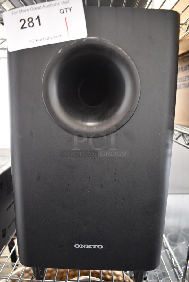 Onkyo Model SKW-395 Subwoofer Speaker. 9x14x16.5 - Image 3 of 4