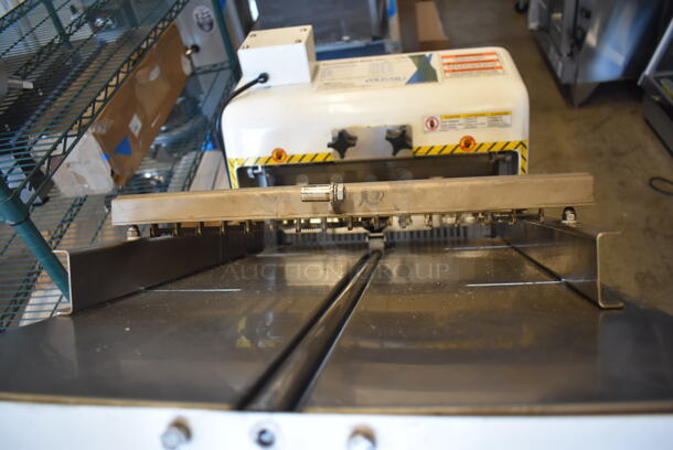 Oliver 797-32NC Metal Commercial Floor Style Bread Loaf Slicer on Commercial Casters. 115 Volts, 1 Phase. 43x22x57. Tested and Working! - Image 8 of 9