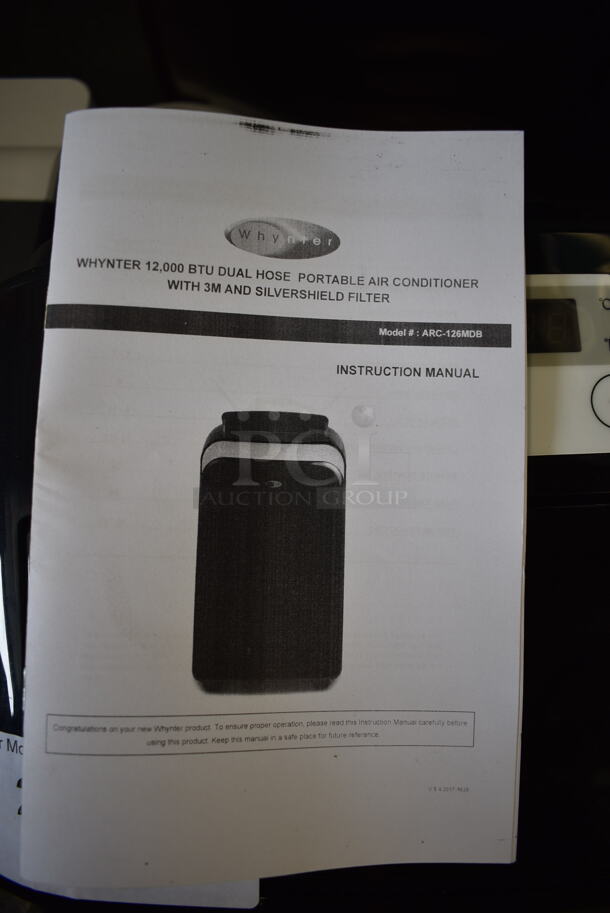 BRAND NEW SCRATCH AND DENT! Whynter ARC-126MDB Black Portable Air Conditioner. Tested And Working! - Image 7 of 11
