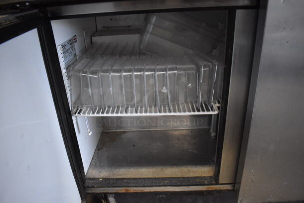 2011 True TSSU-72-30M-B-ST Stainless Steel Commercial Pizza Prep Table on Commercial Casters. 115 Volts, 1 Phase. 72x34x38. Tested and Working! - Image 7 of 9