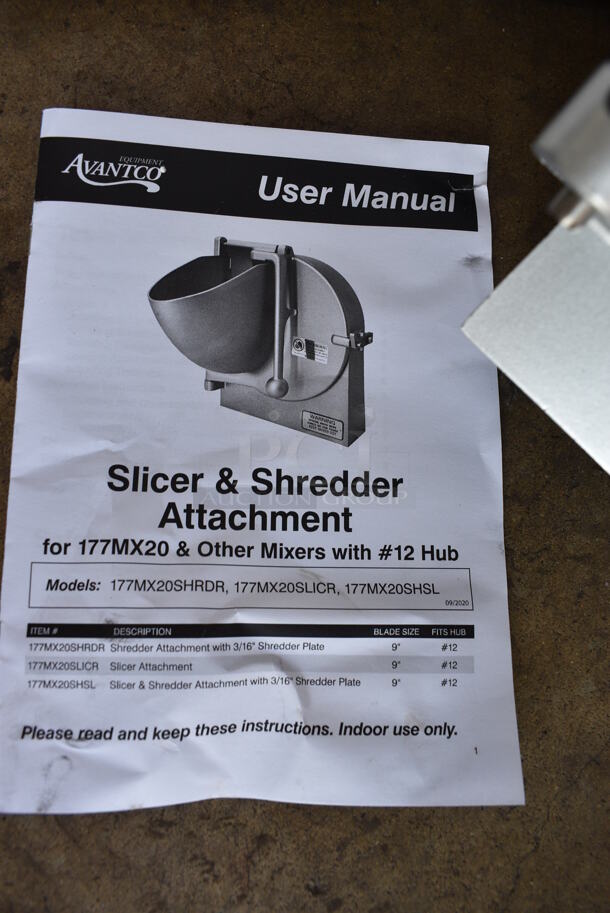 BRAND NEW IN BOX! Avantco Model 177MX20SHRDR Metal Commercial Pelican Head w/ Grating Blade. 12x17x13
 - Image 4 of 7