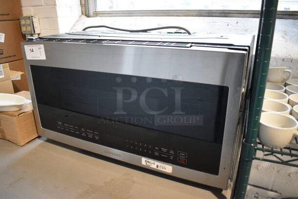 BRAND NEW! Samsung Model ME21M706BAS Chrome Finish Microwave Oven. 120 Volts, 1 Phase. 30x17x17 - Image 6 of 6