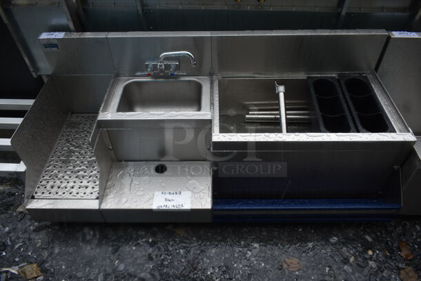 BRAND NEW SCRATCH AND DENT! Advance Tabco Prestige 109PRU1960R PRU-19-60R Prestige Series Stainless Steel Uni-Serv Speed Bar - 60" x 25" (Right Side Ice Bin) - Image 2 of 6