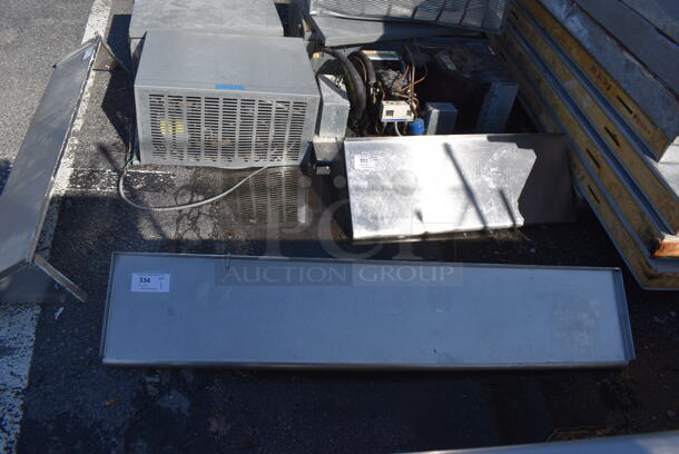 Stainless Steel Shelf w/ Wall Mount Brackets. 60x12x9 - Image 2 of 3