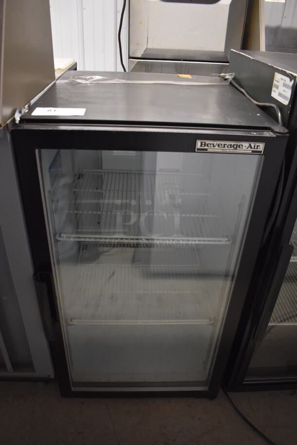 Beverage Air UR30G Metal Commercial Mini Cooler Merchandiser w/ Poly Coated Racks. 115 Volts, 1 Phase. 20.5x26x36. Tested and Working!