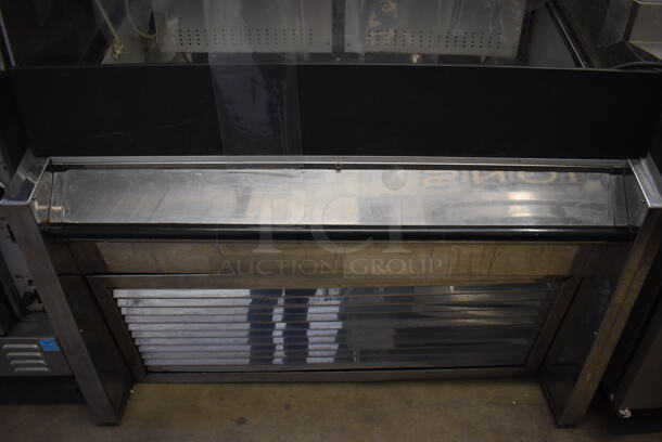 Marc Stainless Steel Commercial Open Grab N Go Merchandiser w/ Metal Shelves. 115 Volts, 1 Phase. 50x35x77. Tested and Powers On But Does Not Get Cold - Image 6 of 6