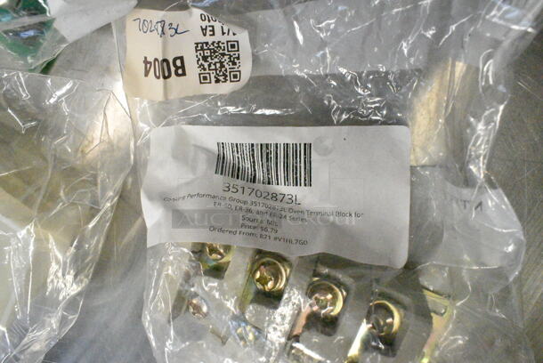 ALL ONE MONEY! Lot of Various Items Including 351702873L Cooking Performance Group, Oven Terminal Block for ER-60, 348PEMPB94 POWER BOARD 110-220V 60 HZ UL FOR 348PEM9 AND 348PEM4, 348PEMFUN94 Funnel for 348PEM9 and 348PEM4.  - Image 5 of 5