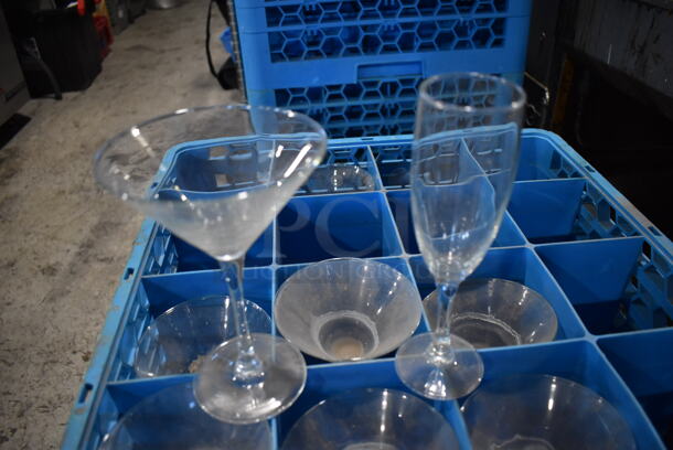 ALL ONE MONEY! Lot of 9 Dish Caddies on Dish Caddy Dolly w/ Various Glasses Including Ceramic Mugs, Beverage Glasses - Image 7 of 12