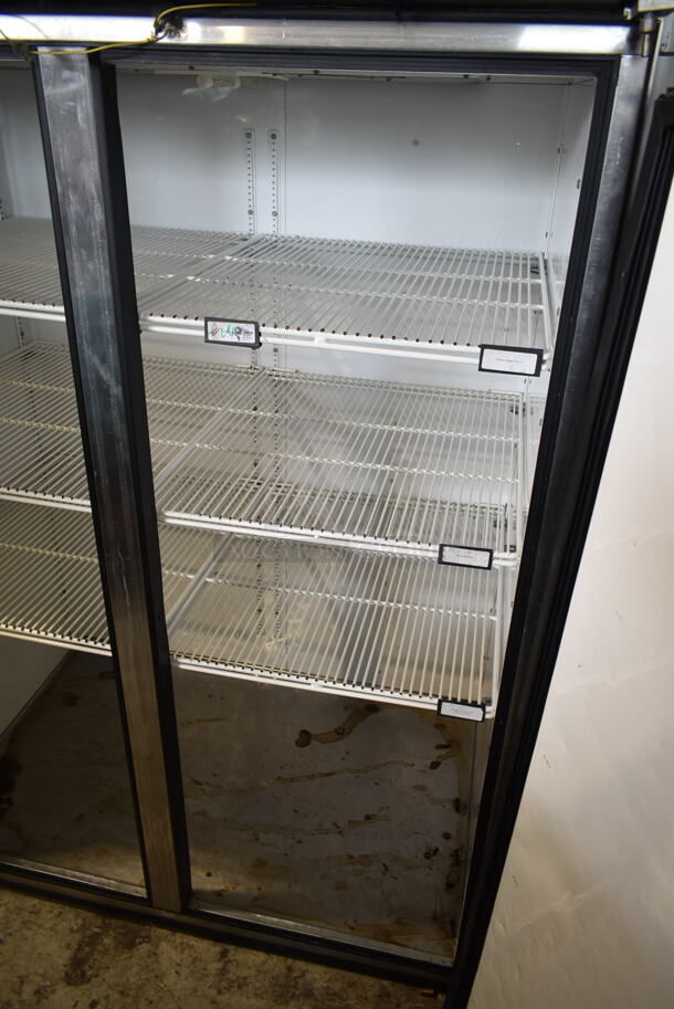 2010 True TG2R-2S ENERGY STAR Stainless Steel Commercial 2 Door Reach In Cooler w/ Poly Coated Racks. 115 Volts, 1 Phase. Tested and Working! - Image 6 of 9