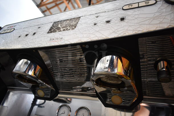 2018 Schaerer Barista Stainless Steel Commercial Countertop 2 Group Espresso Machine w/ 2 Steam Wands and 2 Hoppers. 208/240 Volts, 1 Phase. - Image 6 of 7