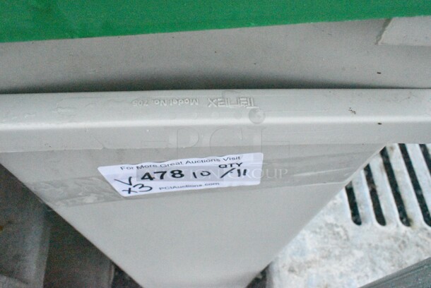 3 Poly Items; 2 Slim Jim Trash Cans and 3 Tier Cart. 3 Times Your Bid!  - Image 5 of 9