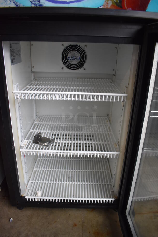 SG Beverage Solutions MJ5CT-H Metal Commercial Mini Cooler Merchandiser w/ Poly Coated Racks. 115 Volts, 1 Phase. 19x21x36.5. Tested and Working! - Image 4 of 5