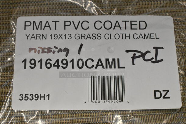BRAND NEW SCRATCH AND DENT! Lot of Various Items Including 471BPRESS84 Choice 8" x 4" Wood Handle Bacon Press, 6 Garde 181COM1KNIFE Heavy Duty Manual Can Opener Knife, 19164910CAML RITZ® 64910 19" x 13" Camel Grass Cloth PVC Coated Placemat - 12/Pack.  - Image 8 of 8