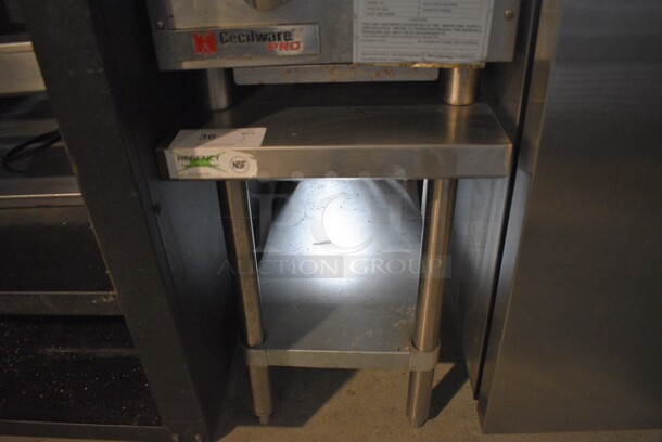 Regency Stainless Steel Commercial Equipment Stand w/ Under Shelf. 15x30x27.5 - Image 1 of 4
