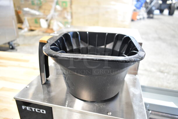 BRAND NEW SCRATCH AND DENT! Fetco CBS-2231 Stainless Steel Commercial Countertop NG Series Single Automatic Digital Coffee Brewer with Hot Water Dispenser and Poly Brew Basket. 120 Volts, 1 Phase.  - Image 6 of 8