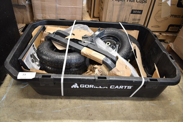 BRAND NEW SCRATCH AND DENT! Gorilla Carts GCG-12 1,600 lb. Heavy-Duty Poly Yard Dump Cart - Image 2 of 6