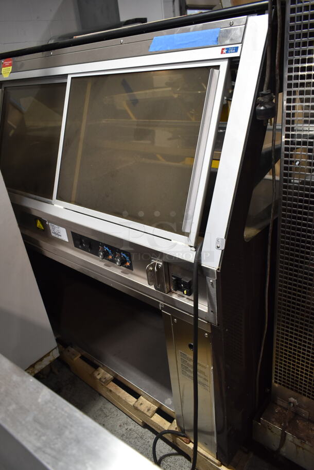 Alto Shaam ED2SYS-48/2S Metal Commercial Floor Style 2 Tier Heated Display Case Merchandiser. 208/240 Volts, 1 Phase.  - Image 7 of 10