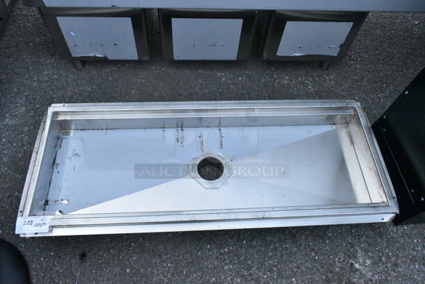 BRAND NEW SCRATCH AND DENT! Stainless Steel Floor Trough. No Grate.  - Image 3 of 3