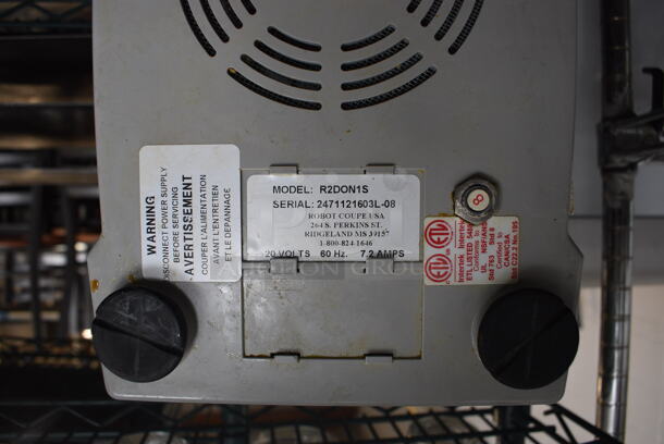 Robot Coupe Model R2 Metal Commercial Countertop Food Processor Base. 120 Volts, 1 Phase. 8x11x13. Tested and Working! - Image 5 of 5