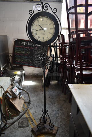 Metal Floor Style Clock.