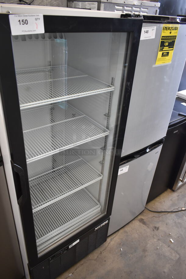 Habco SE12 Metal Commercial Single Door Reach In Cooler Merchandiser w/ Poly Coated Racks. 115 Volts, 1 Phase. Tested and Working! - Image 1 of 3