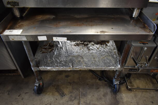 Stainless Steel Commercial Equipment Stand w/ Under Shelf on Commercial Casters. - Image 1 of 4