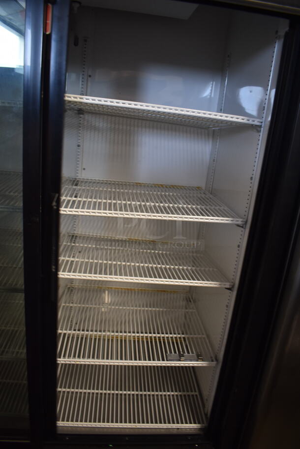 2012 True GDM-45EM-LD Commercial Two-Door Black Merchandiser Cooler With Polycoated Racks. 115V, 1 Phase. Tested and Working! - Image 5 of 6