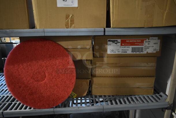 6 Boxes of 5 BRAND NEW! Magara Red Buffing Pads. 6 Times Your Bid!