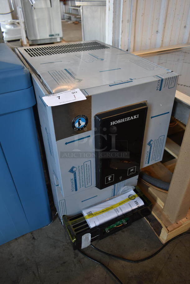 BRAND NEW SCRATCH AND DENT! 2022 Hoshizaki DCM-271BAH Stainless Steel Commercial Countertop Ice Machine and Water Dispenser. 115 Volts, 1 Phase.  - Image 2 of 5