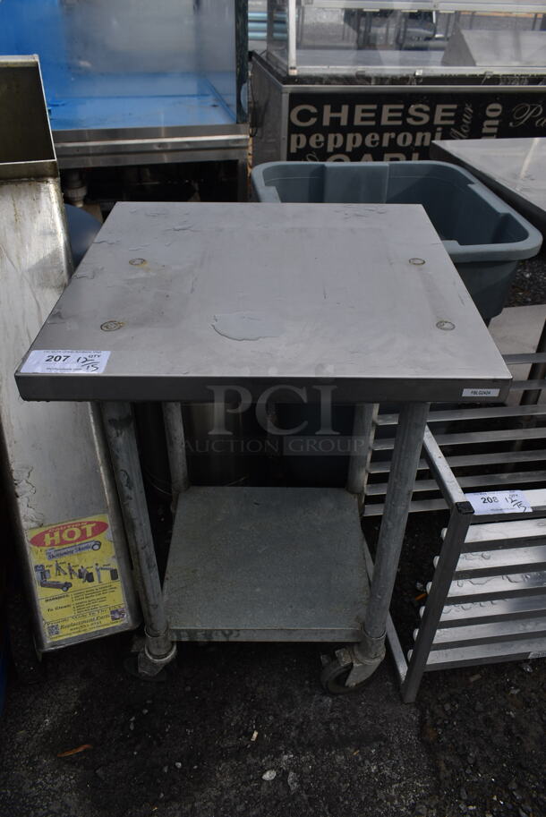 Stainless Steel Commercial Table w/ Under Shelf on Commercial Casters. - Image 1 of 4