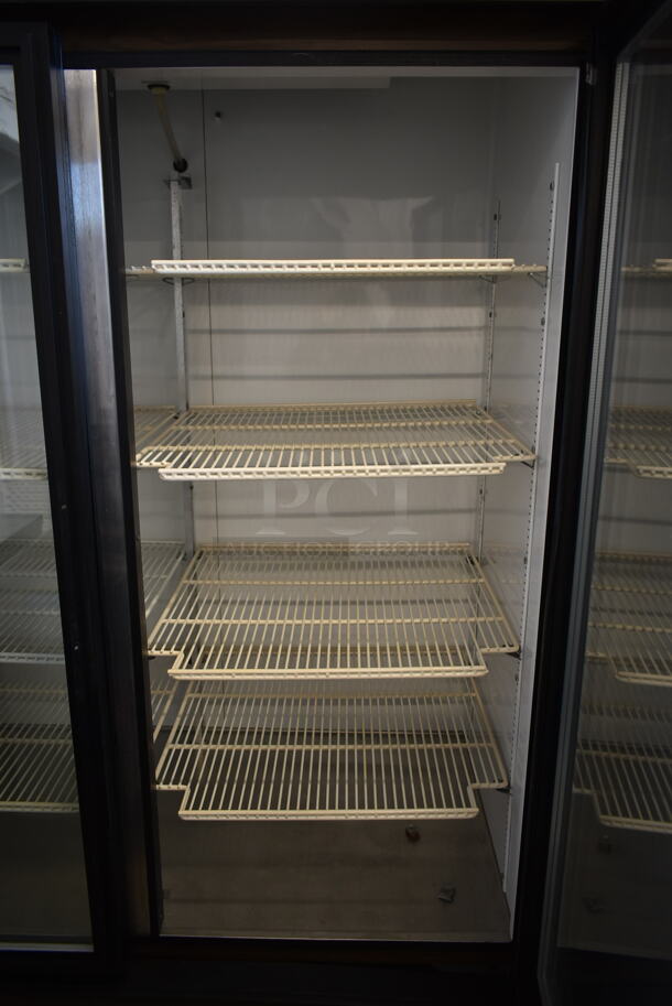True GDM-49 Metal Commercial 2 Door Reach In Cooler Merchandiser w/ Poly Coated Racks on Commercial Casters. 115 Volts, 1 Phase. Tested and Working! - Image 8 of 8
