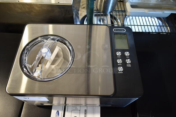 BRAND NEW SCRATCH AND DENT! Whynter ICM-15LS Self Freezing Digital Ice Cream Maker Stainless Steel. 115 Volt, 1 Phase. Tested and Working! - Image 4 of 7
