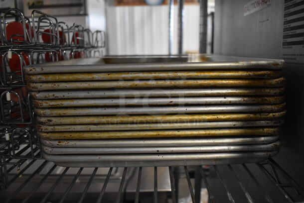 12 Metal Half Size Baking Pans. 13x18x1. 12 Times Your Bid! - Image 3 of 3