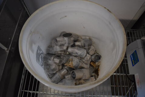 ALL ONE MONEY! Lot of Feet for Legs in White Bucket