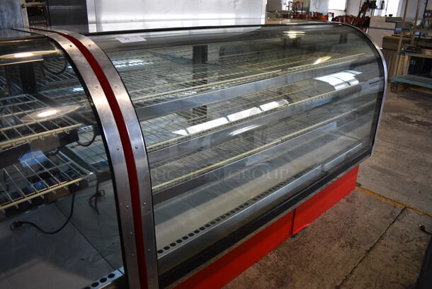 Metal Commercial Floor Style Dry Display Case Merchandiser w/ Poly Coated Shelves. 77.5x34x50 - Image 4 of 5