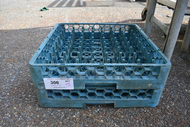 ALL ONE MONEIY! Lot of 2 Poly Blue Dish Caddies. 19.5x19.5x4 - Image 1 of 3