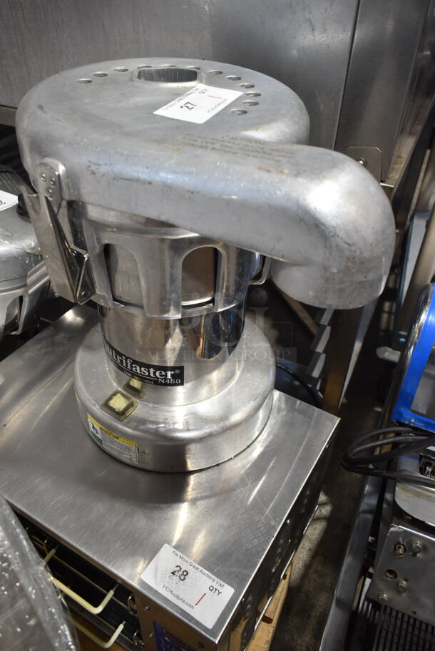 Nutrifaster N450 Stainless Steel Commercial Countertop Citrus Juicer. 110 Volts, 1 Phase. Tested and Working! - Image 1 of 5