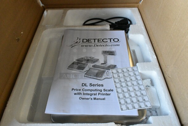 BRAND NEW SCRATCH AND DENT! Detecto DL1060 60 lb. Digital Price Computing Scale with Printer. Tested and Working! - Image 2 of 4