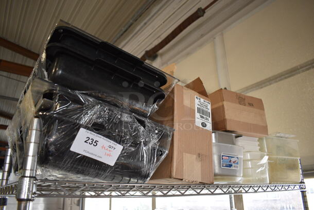ALL ONE MONEY! Tier Lot of Various Items Including Poly Bins and Poly Food Baskets - Image 1 of 5