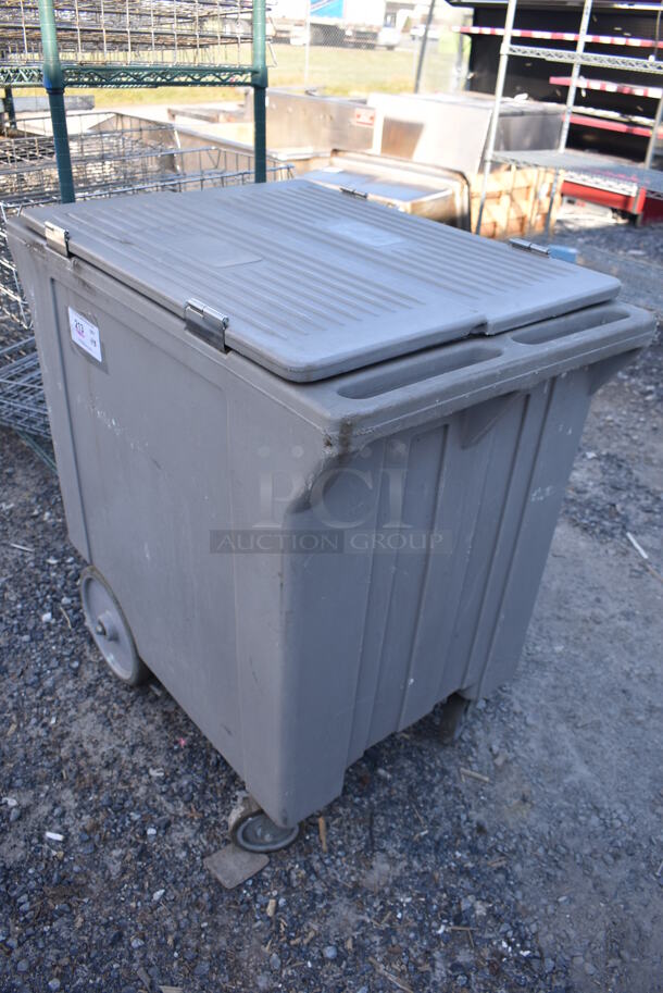 Gray Poly Bin on Commercial Casters. 34x23x36 - Image 2 of 4