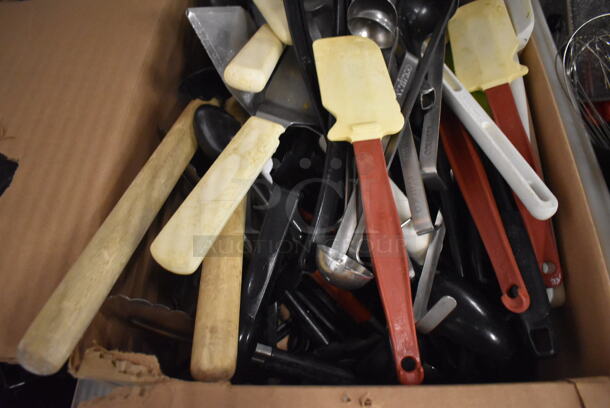 ALL ONE MONEY! Lot of Various Metal Utensils Including Ladles, Poly Spatulas and Tongs - Image 3 of 5