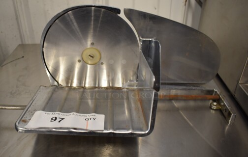 General 400 Metal Countertop Manual Meat Slicer. 