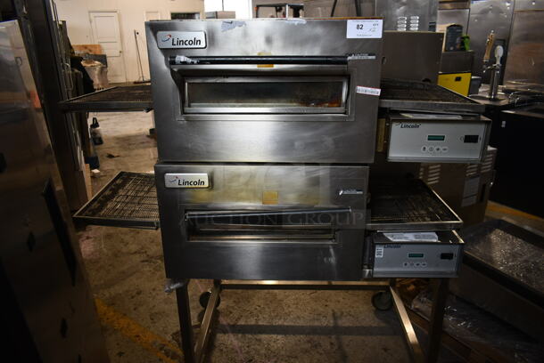 2 2015 Lincoln Impinger 1132-002-U-K1841 Stainless Steel Commercial Electric Powered Conveyor Pizza Oven on Commercial Casters. 208 Volts, 3 Phase. 2 Times Your Bid! - Image 1 of 9