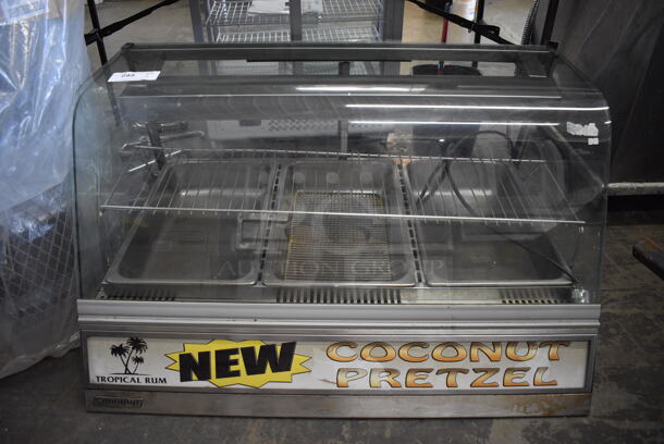 Metal Commercial Countertop Heated Display Case Merchandiser. 208-250 Volts. 42x28x23