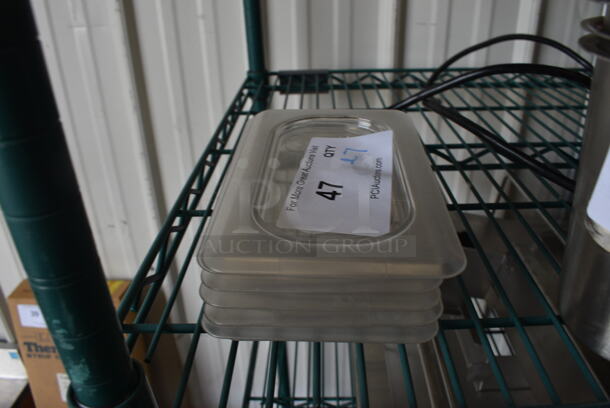 ALL ONE MONEY! Lot of 7 Clear Poly 1/9 Size Drop In Bin Lids! - Image 1 of 2