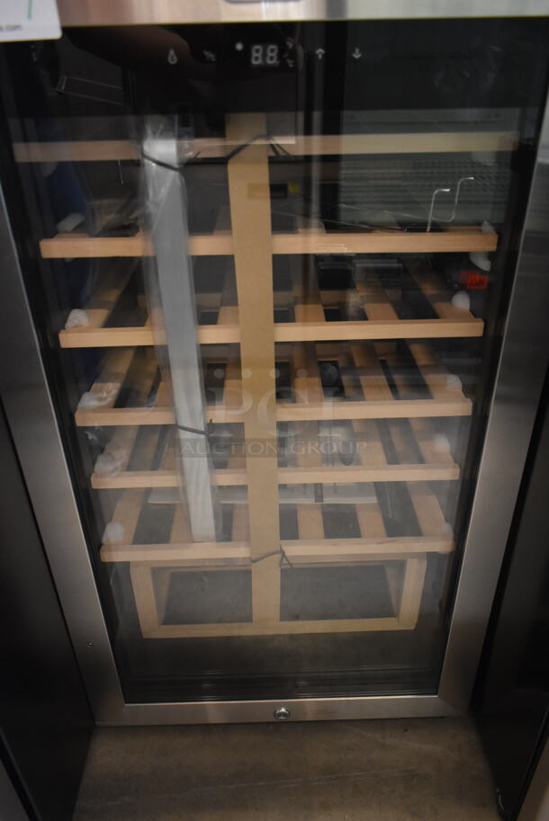 BRAND NEW SCRATCH AND DENT! Whynter FWC-341TS 34 Bottle Freestanding Stainless Steel Wine Refrigerator Merchandiser with Display Shelf and Digital Control. 115 Volts, 1 Phase. Tested and Working! - Image 3 of 6